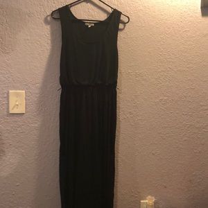 Black chiffon maxi dress
